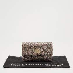 Pre Owned Anya Hindmarch Multicolor Glitter Valorie Clutch