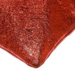 Anya Hindmarch Metallic Orange Bits & Bobs Zip Pouch