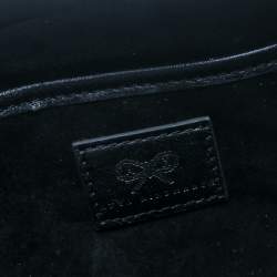 Pre Owned Anya Hindmarch Gold Glitter Twinkle Clutch