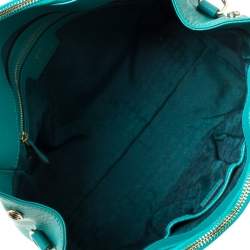 Pre Owned Anya Hindmarch Green Leather Ebury Soft Tote