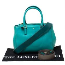 Pre Owned Anya Hindmarch Green Leather Ebury Soft Tote