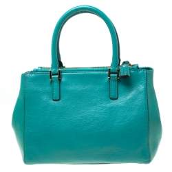 Pre Owned Anya Hindmarch Green Leather Ebury Soft Tote