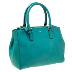 Pre Owned Anya Hindmarch Green Leather Ebury Soft Tote