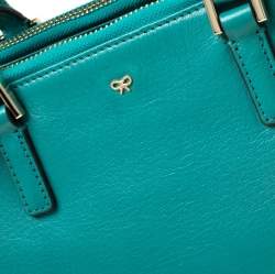 Pre Owned Anya Hindmarch Green Leather Ebury Soft Tote