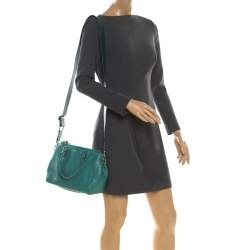 Pre Owned Anya Hindmarch Green Leather Ebury Soft Tote