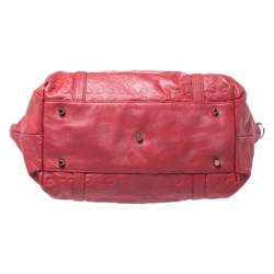 Pre Owned Anya Hindmarch Red Leather Tassel Tote