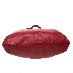 Pre Owned Anya Hindmarch Red Leather Tassel Tote