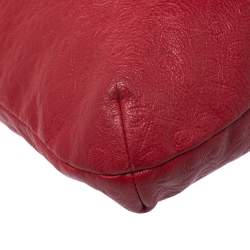 Pre Owned Anya Hindmarch Red Leather Tassel Tote