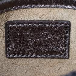 Pre Owned Anya Hindmarch Silver Glitter Valorie Clutch