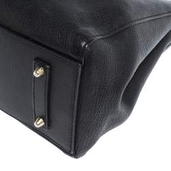 Pre Owned Anya Hindmarch Black Leather Ebury Soft Tote