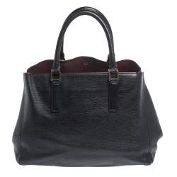 Pre Owned Anya Hindmarch Black Leather Ebury Soft Tote