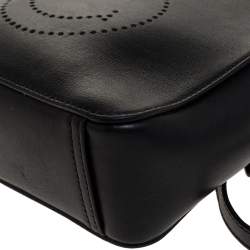 Pre Owned Anya Hindmarch Black Leather Smiley Crossbody Bag