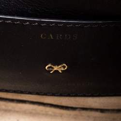 Pre Owned Anya Hindmarch Black Leather Smiley Crossbody Bag