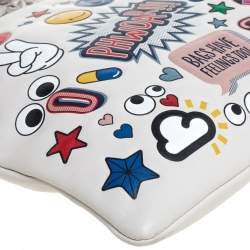 Pre Owned Anya Hindmarch Multicolor Leather All Over Stickers Georgiana Clutch