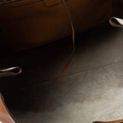 Pre Owned Anya Hindmarch Brown Leather Large Rainbow Featherweight Ebury Tote