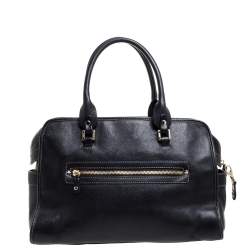 Pre Owned Anya Hindmarch Black Leather Shirley Satchel