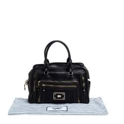 Pre Owned Anya Hindmarch Black Leather Shirley Satchel