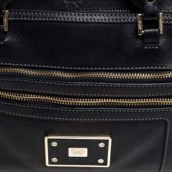 Pre Owned Anya Hindmarch Black Leather Shirley Satchel