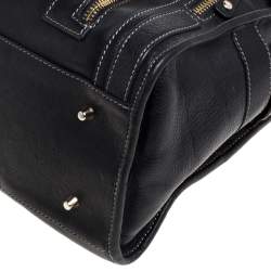 Pre Owned Anya Hindmarch Black Leather Shirley Satchel