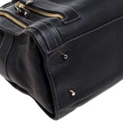 Pre Owned Anya Hindmarch Black Leather Shirley Satchel