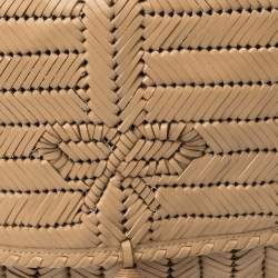 Anya Hindmarch Beige Woven Leather Shoulder Bag