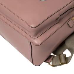 Pre Owned Anya Hindmarch Pink Leather Eyes Backpack 