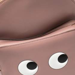 Pre Owned Anya Hindmarch Pink Leather Eyes Backpack 