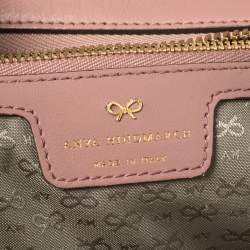 Pre Owned Anya Hindmarch Pink Leather Eyes Backpack 