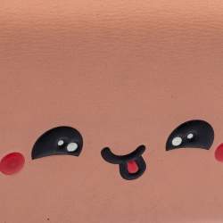 Pre Owned Anya Hindmarch Powder Pink Leather Card Case 