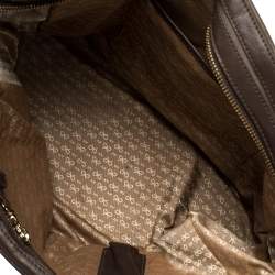 Anya Hindmarch Brown/Grey Leather And Suede Bowling Bag