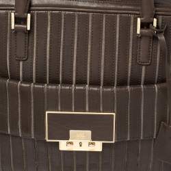 Anya Hindmarch Brown/Grey Leather And Suede Bowling Bag