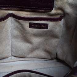 Pre Owned Anya Hindmarch Burgundy Leather Bathurst Top Handle Bag