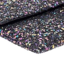 Pre Owned Anya Hindmarch Metallic Purple Glitter Valorie Clutch