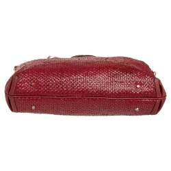 Pre Owned Anya Hindmarch Cinnamon Brown Woven Leather Huxley Tote