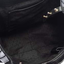 Pre Owned Anya Hindmarch Black Leather and Suede Belvedere Shoulder Bag