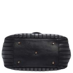 Pre Owned Anya Hindmarch Black Leather and Suede Belvedere Shoulder Bag