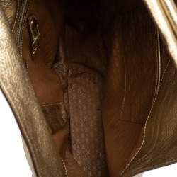 Pre Owned Anya Hindmarch Gold Leather Elrod Hobo