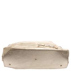 Pre Owned Anya Hindmarch Gold Leather Elrod Hobo