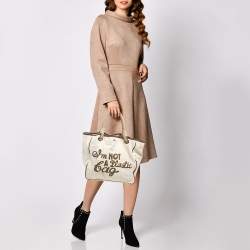 Pre Owned Anya Hindmarch I'm Not A Plastic Bag Canvas Tote