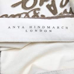Pre Owned Anya Hindmarch I'm Not A Plastic Bag Canvas Tote