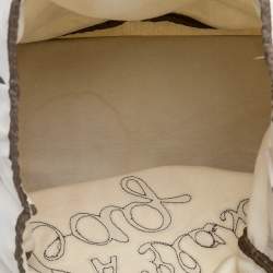 Pre Owned Anya Hindmarch I'm Not A Plastic Bag Canvas Tote