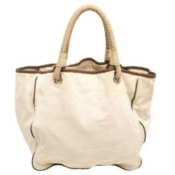Pre Owned Anya Hindmarch I'm Not A Plastic Bag Canvas Tote