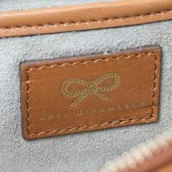 Pre Owned Anya Hindmarch Brown Leather Flap Clutch