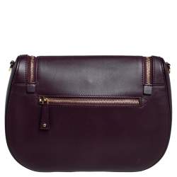 Pre Owned Anya Hindmarch Burgundy Leather Vere Satchel