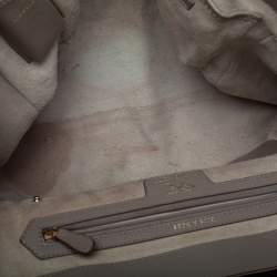 Pre Owned Anya Hindmarch Grey/Black Leather Bits & Bobs Top Handle Bag