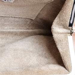 Pre Owned Anya Hindmarch Peach Satin Kisslock Clutch