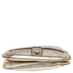 Pre Owned Anya Hindmarch Gold Leather Satchel