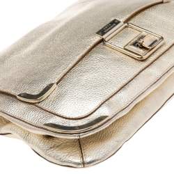 Pre Owned Anya Hindmarch Gold Leather Satchel