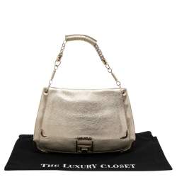 Pre Owned Anya Hindmarch Gold Leather Satchel
