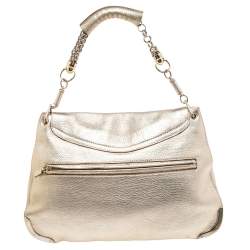 Pre Owned Anya Hindmarch Gold Leather Satchel